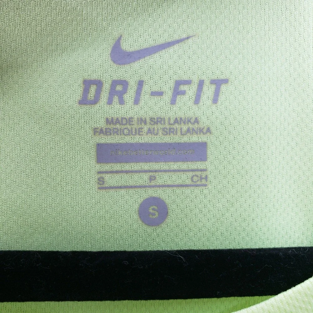 Nike Evil Bunny Athletic Tee Neon Running Workout Gym Dri-Fit Women's Size S